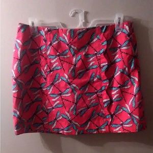 Crown & Ivy Red w/Dragonflies Skorts size 10